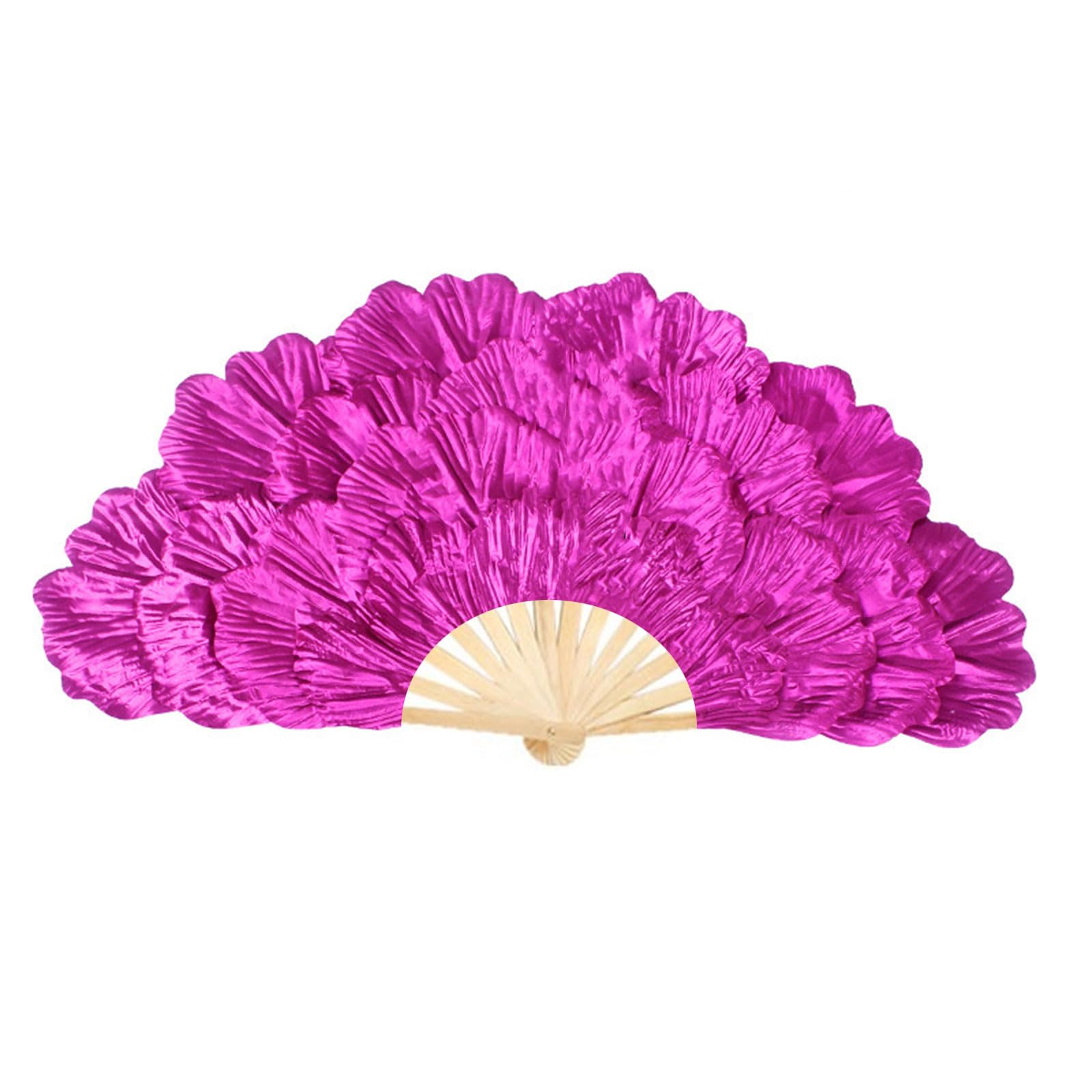 NEWFT Chinese Styles Elegant Large Peony Petal Dance Fan for Dancers and Traditional Culture Enthusiasts Elegant Handheld Fan