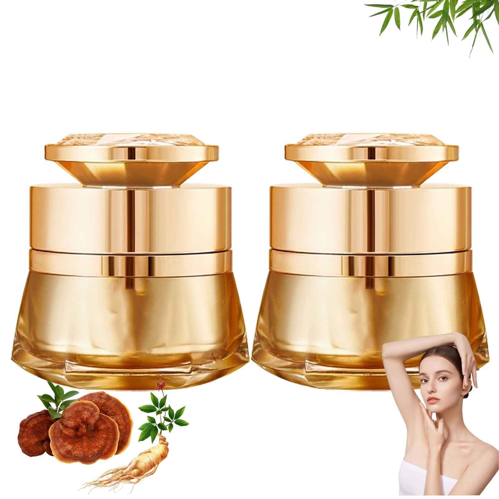 Ginseng Ganoderma Anti-Wrinkle Cream, Wrinkle Prevention and Dryness Anti-Wrinkle Essence, Ginseng Extract Collagen Anti-Wrinkle Cream, Ginseng Essence, Suitable for All Skin Types