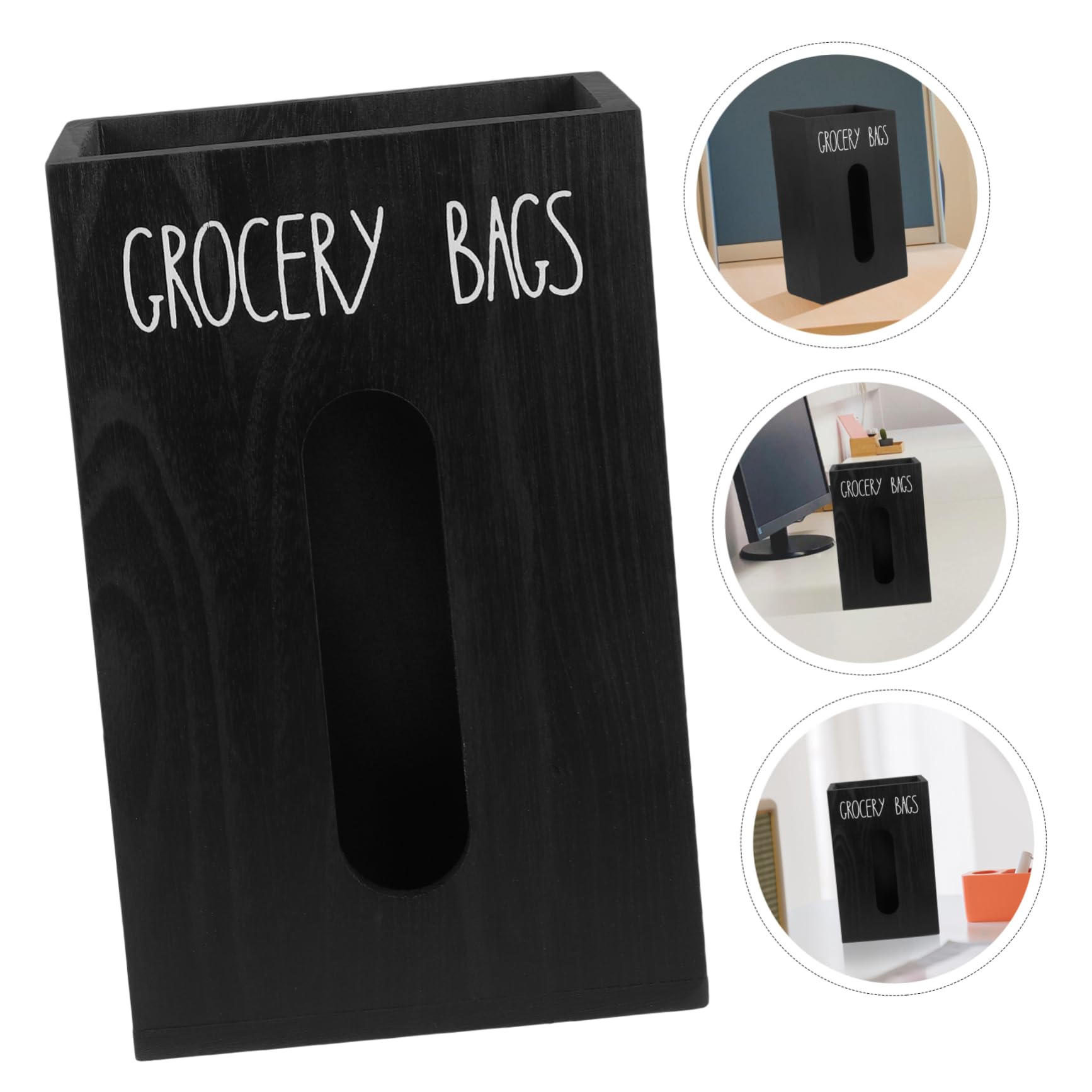 Ciieeo Holz Aufbewahrungsbox für Müllbeutel Großer Öffnungs Gemüsebeutel Organizer Platzsparend und für Küche und Büro Vielseitig Einsetzbar Bruchsicher und Elegant