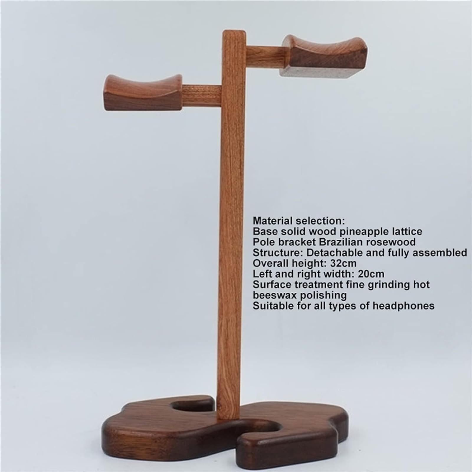 Gaming Accessori Supporto per Auricolari in Palissandro Espositore per Mensola Vetrina Multi Cuffie Cuffie da Gioco per PC Stan Stand Over-Ear da Gioco