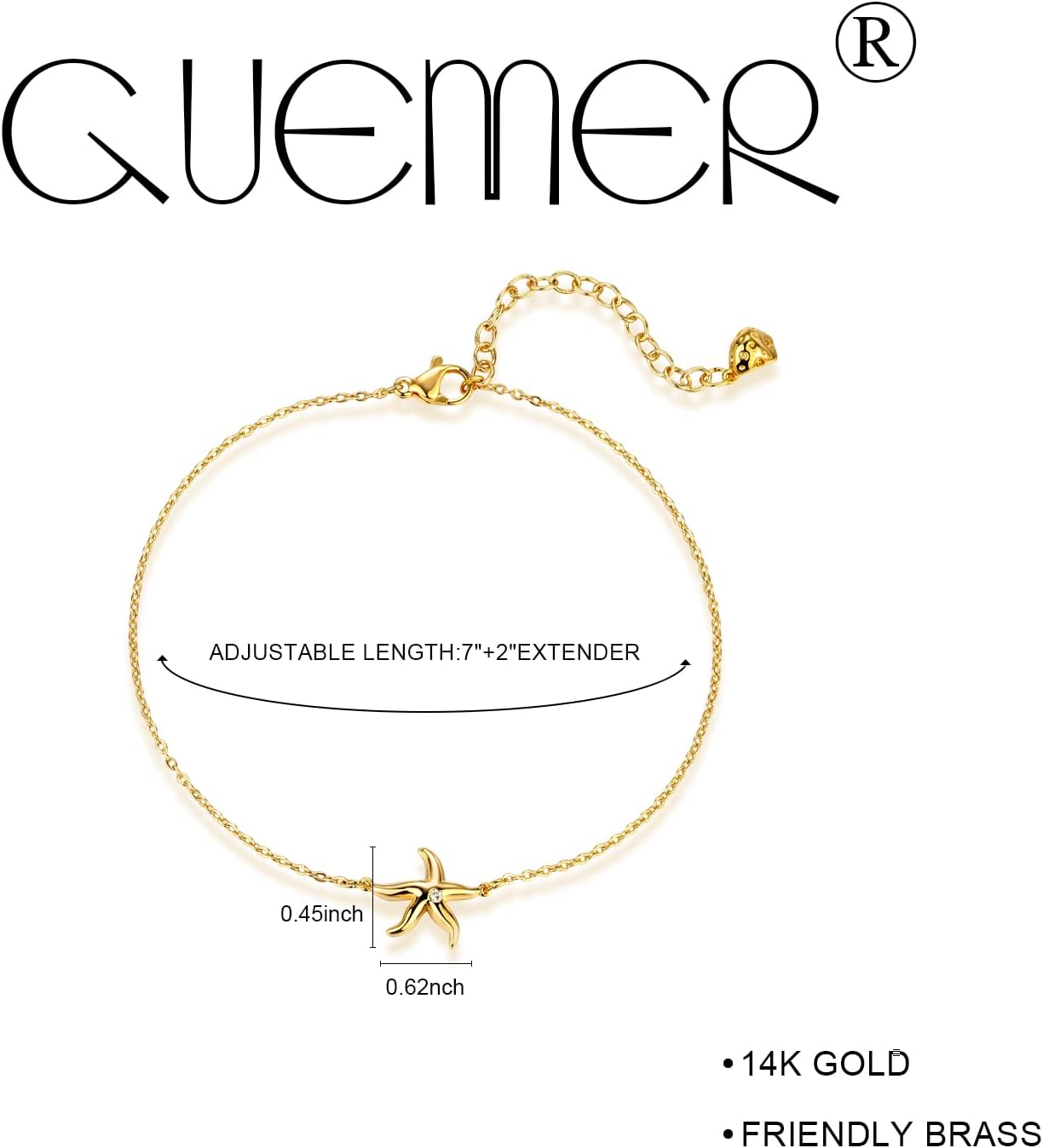 Gold Ankle Bracelets for Women, 14K Gold Plated Anklets Adjustable Cuban Link Anklets Set Tiny Cute Summer Barefoot Jewelry Gift. - Image 5