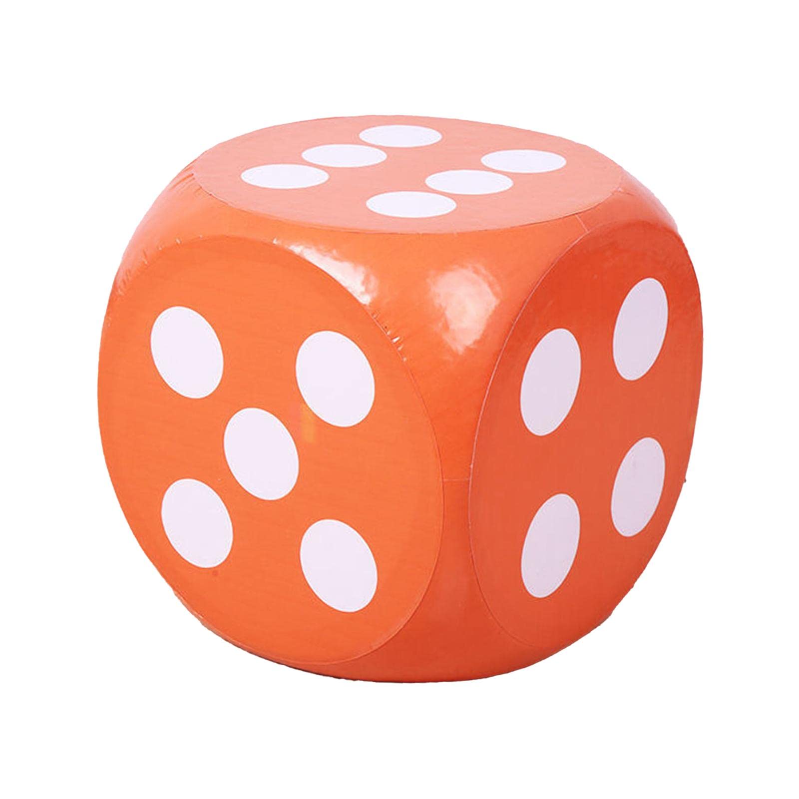 Weicher Schaumstoffwürfel, 12 Zoll, Intelligenz Entwickeln, Mathematik Lernen, Zählen, Lernspielzeug, Großer Schaumstoffwürfel D6 für Kinder, Jungen U, Orange