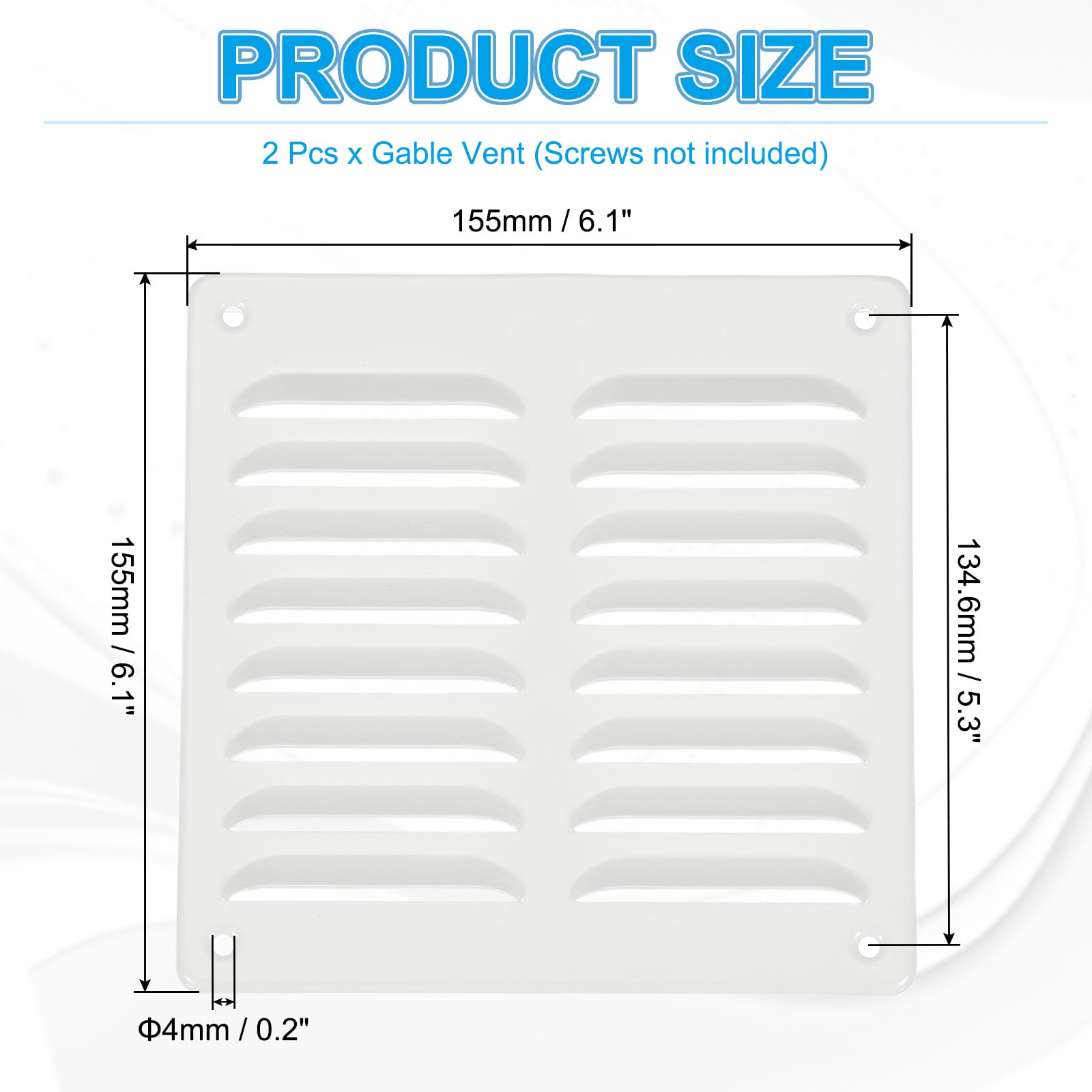 PATIKIL 6x6 Inch Aluminum Vent Cover - Image 2