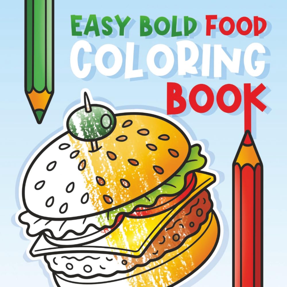 EASY BOLD FOOD COLORING BOOK