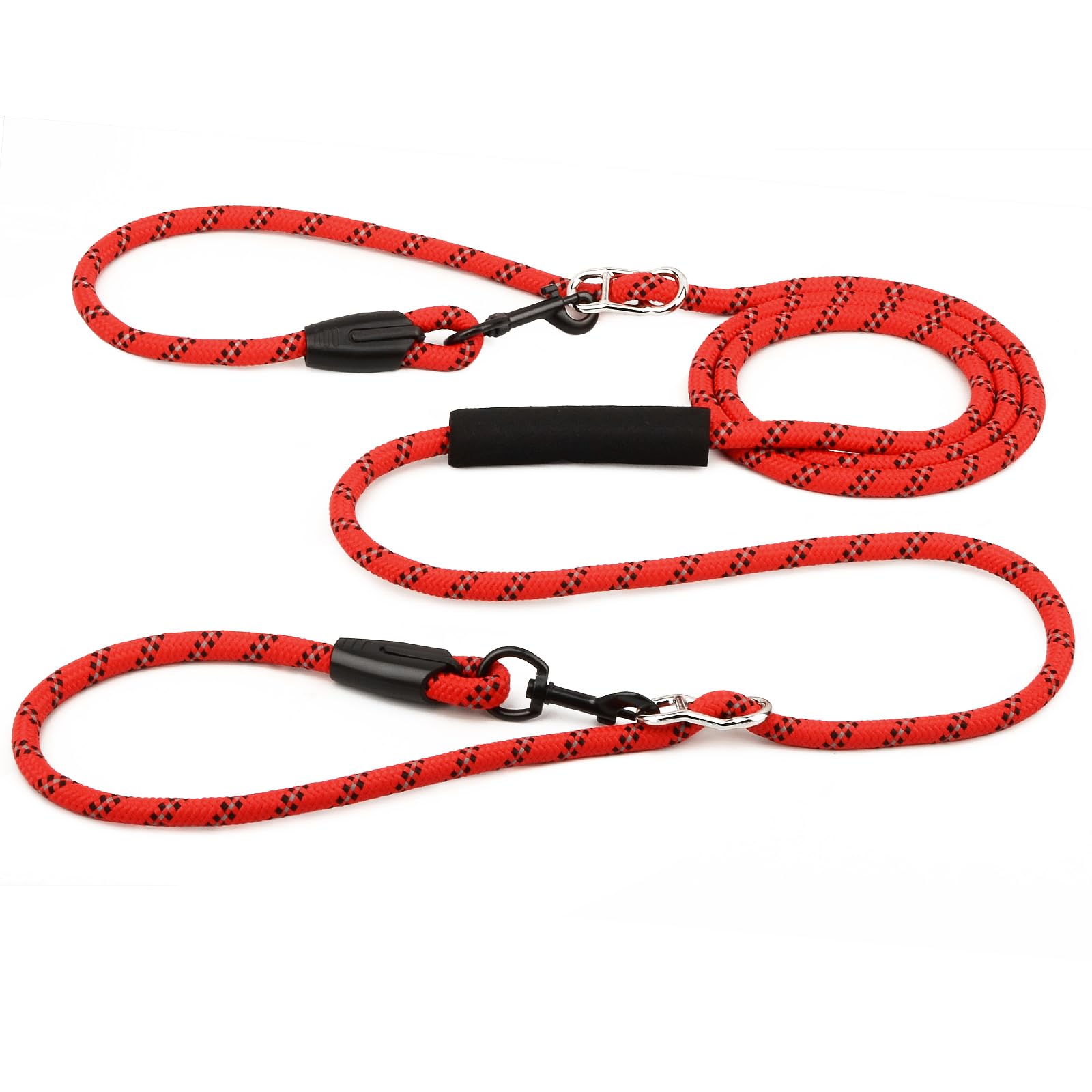 Hands Free Hundeleine 220cm Seil Crossbody Hundeleine Reflektierend für große mittlere kleine Hunde Gehen, Joggen und Laufen