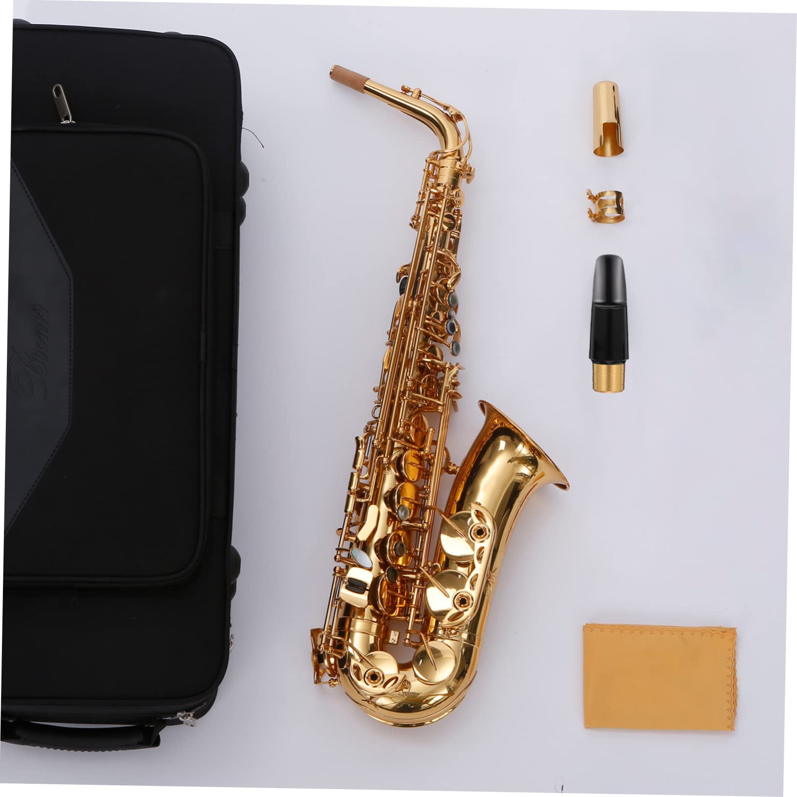 BESTonZON Professional Alto Sax Mouthpiece Metal Sax Head Saxophone Musical Instrument Supply