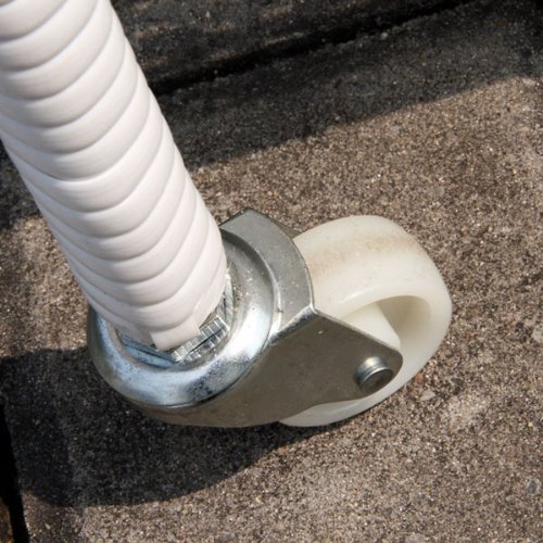 Wicker Lane Outdoor White Wicker Patio Furniture End Table Beachfront