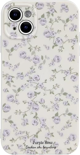 Miniatura 10 de Ownest Funda compatible con iPhone 11, diseño floral vintage de rosas, lindo diseño para mujeres y niñas, a la moda, delgada, suave, flexible, goma