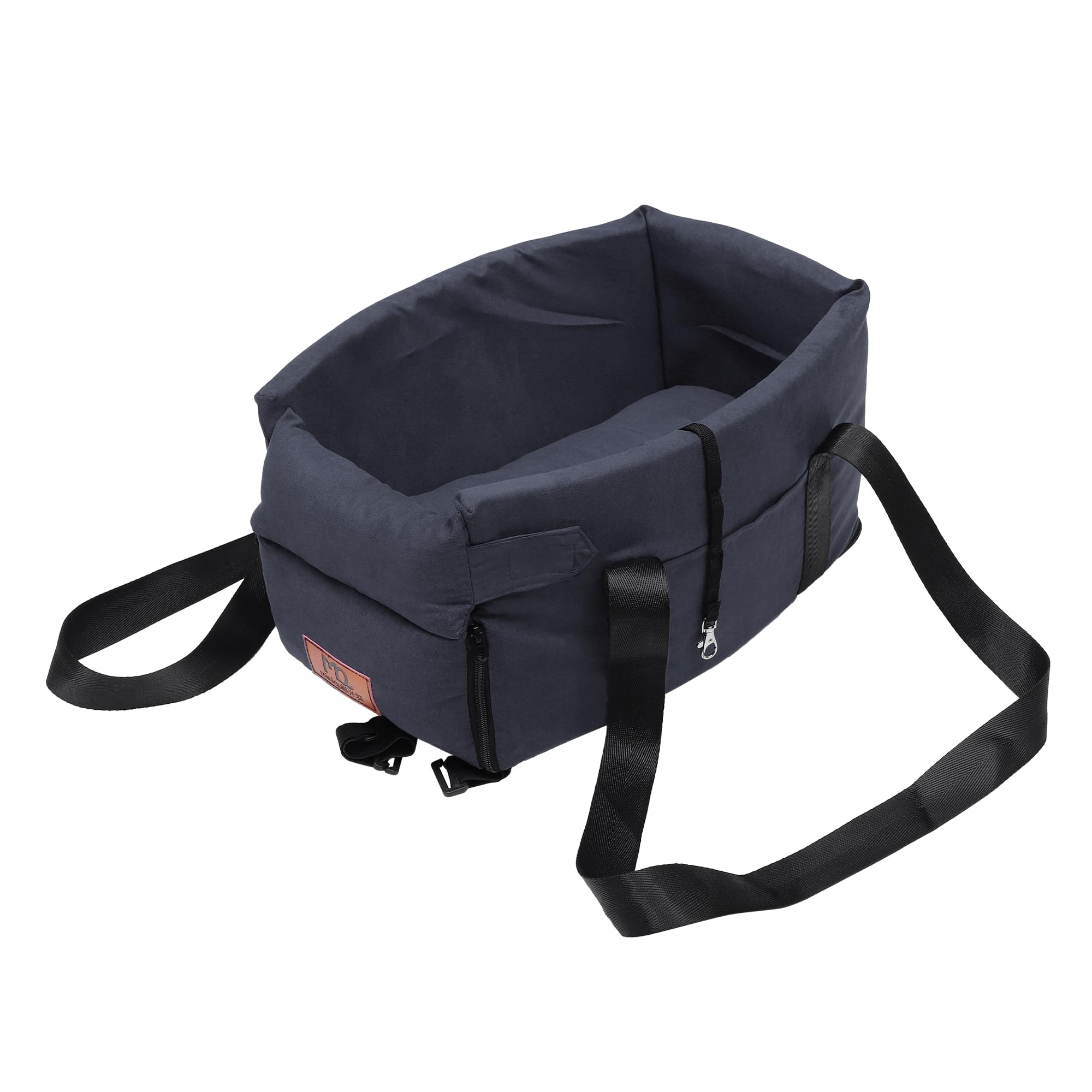 X AUTOHAUX Dog Car Seat for Medium Small Sized Puppy Pets Seat Portable Gray