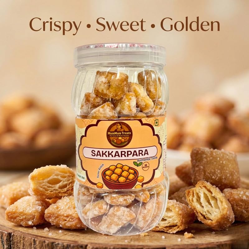 Image of MumMum TreatsShakkarpara 350g | Sweet & Crunchy Traditional Snack | Perfect Festive & Tea-Time Treat