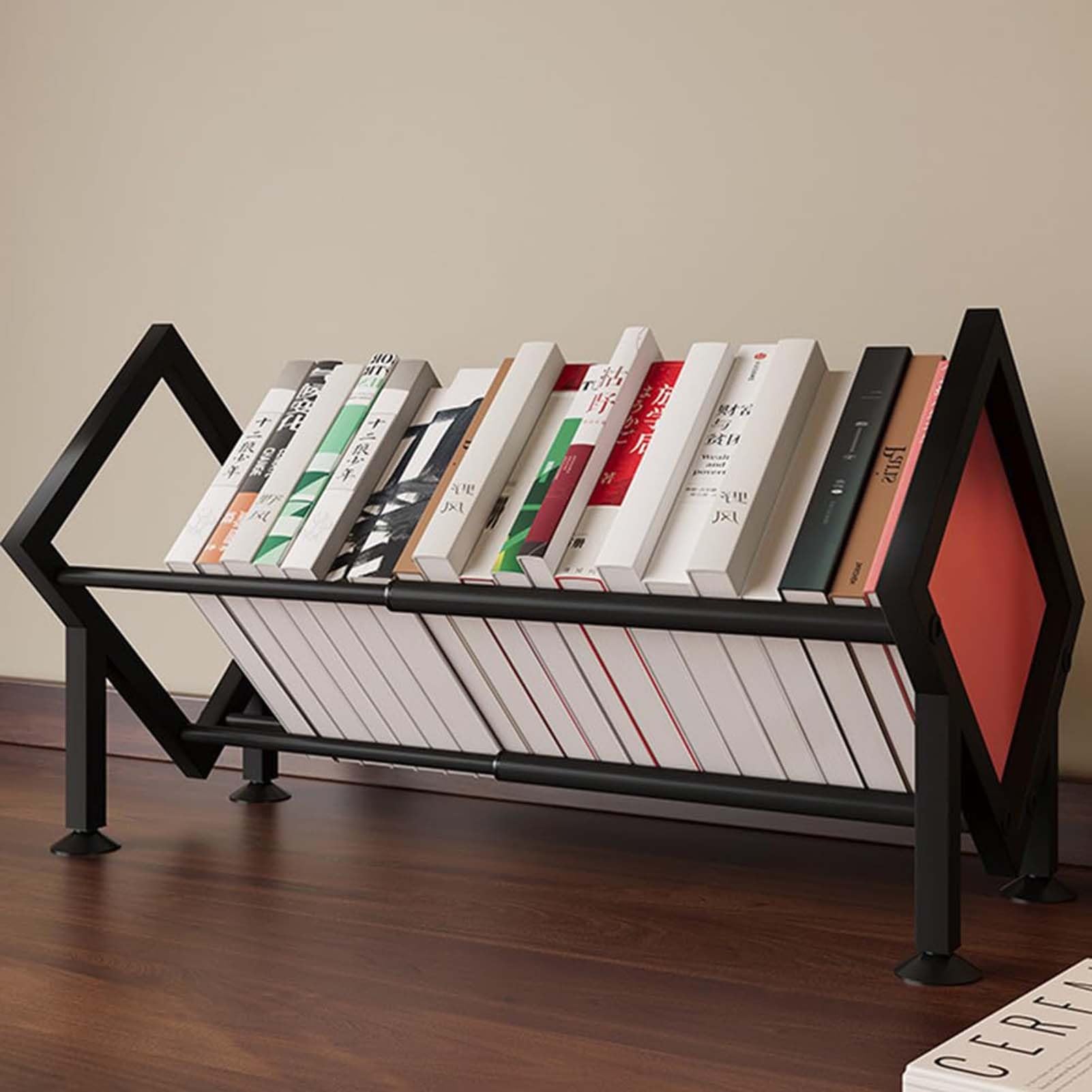 Libreria Inclinabile Espandibile, Organizer Da Scrivania Espandibile, Scaffale Da Scrivania In Metallo Per Piccoli Spazi, Organizer Per Libri, CD E Riviste
