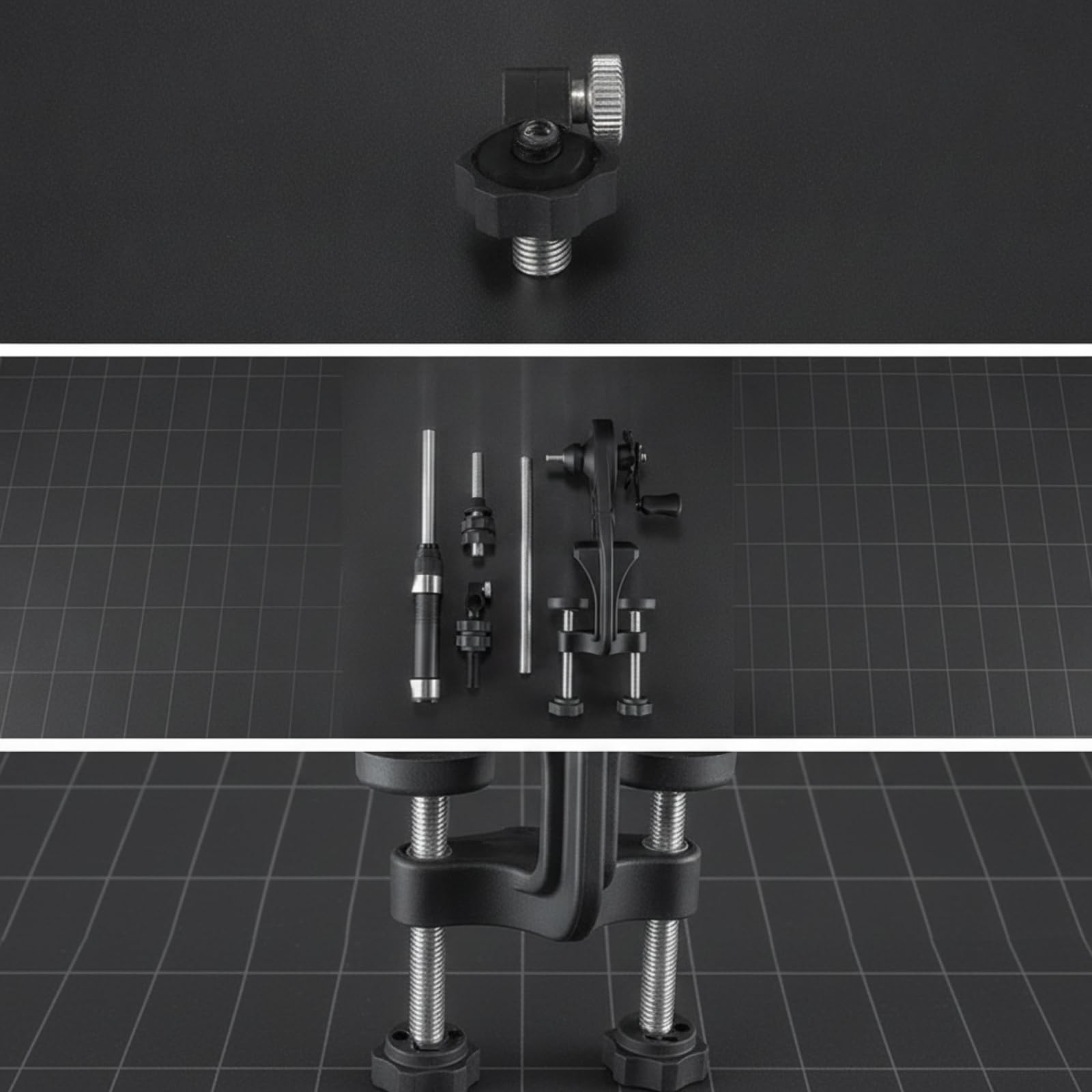 vanador Linea Pesca con Estructura Metalica y Perilla Ajuste para Carrete con Resistencia Regulable Acuado para Preparacion Pesca en Mesa, style to 2