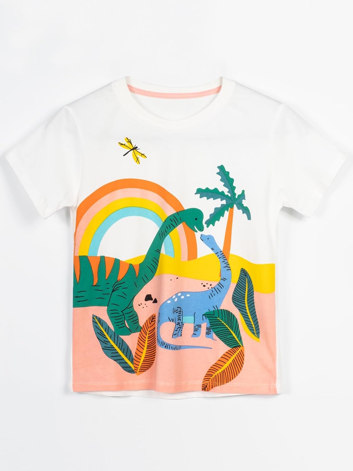 LOKTARC Boys Dinosaur T-Shirts Crewneck Short Sleeve Shirts 3-Pack Toddler Tops - Image 3