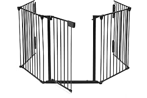 AUXSOUL 118" Wide Octagon Gates for Kids or Pets