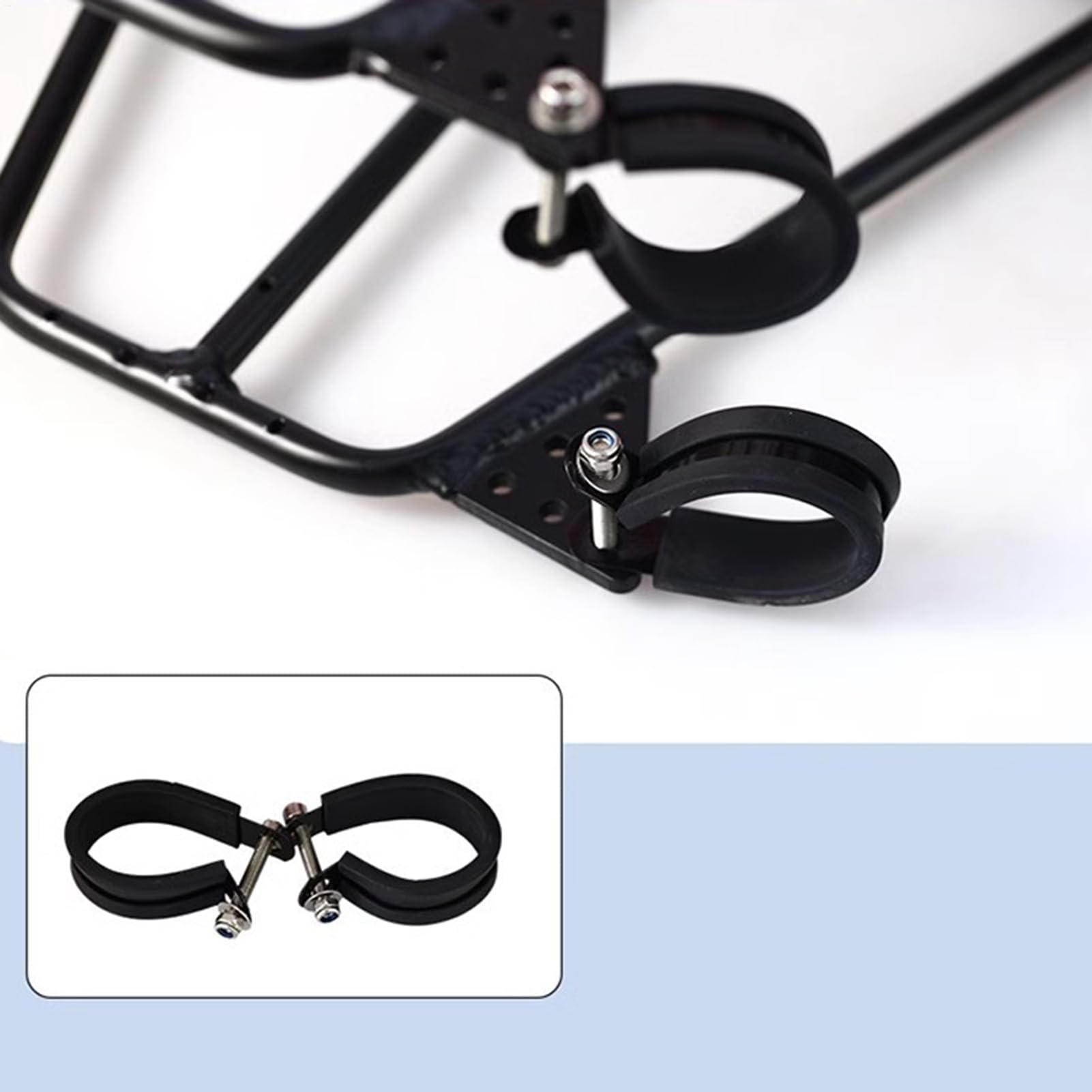 Portabici resistente, per bici da pendolari, rack per borse per biciclette | rack per biciclette versatili, robusti portapacchi per spostamenti quotidiani o viaggi a lunga distanza, 30 x 14 x