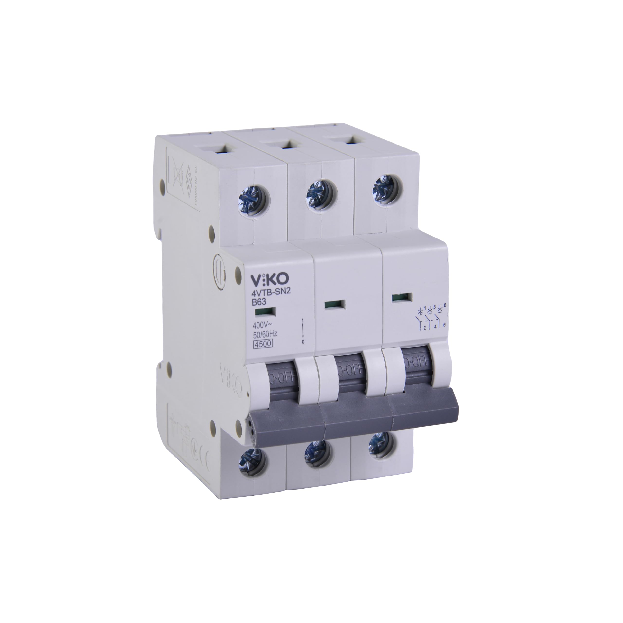 Viko 4VTB-3B63 Otomatik Sigorta 4,5kA B Tipi 3 Kutup 63A