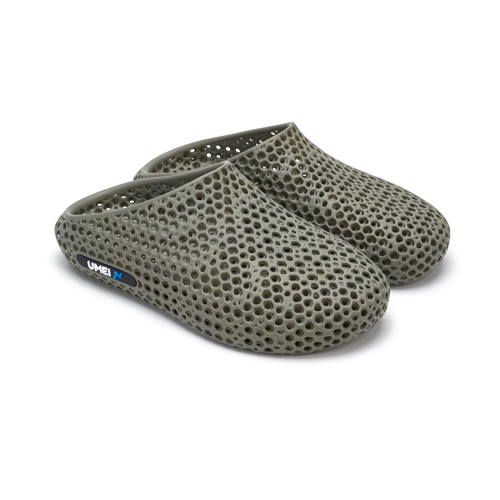 UMEI Unisex 3D Printed Slides for Men Women, Closed-Toe Slippers, Ergonomic Mellow Recovery shoes，Moonwalker Recovery Sandals for Shower, Gym, Beach &