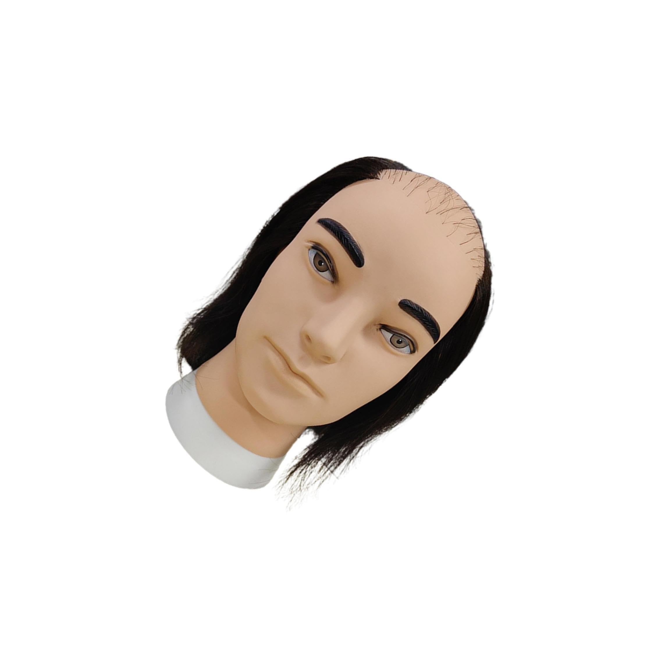 AUYXSSZ Innovative Wig Display Stand Training Salon Male Bald Mannequin Head Multi Purpose Tool Hair Styling Practice And Demonstration Mannequin Head Wigs Displaying Making