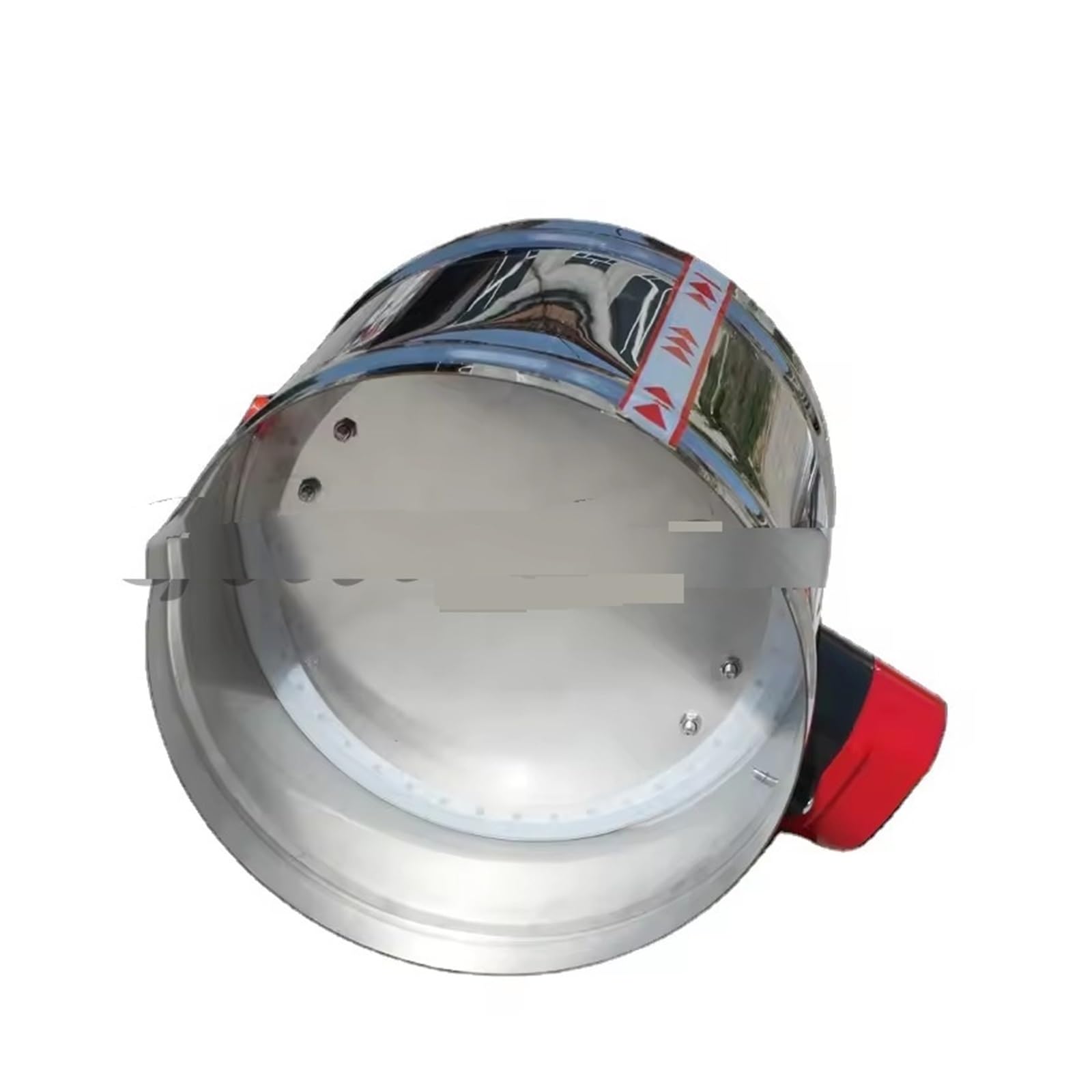 accionamiento de válvula de viento, Actuador de compuerta eléctrica de acero inoxidable, regulador de ventilación de 51-200mm AC220V DC24V DC12V(125mm,AC220V)