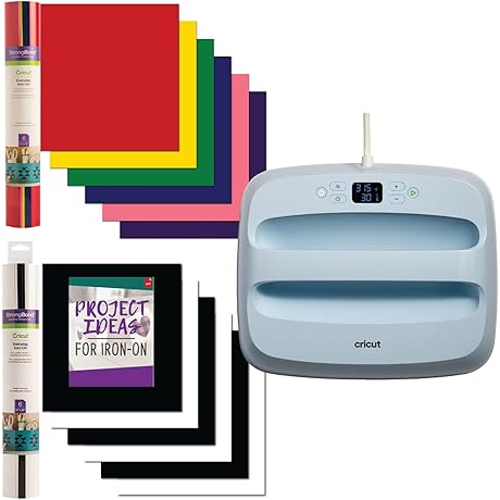 Cricut EasyPress 3 12” x 10” and Everyday Rainbow Iron On Bundle