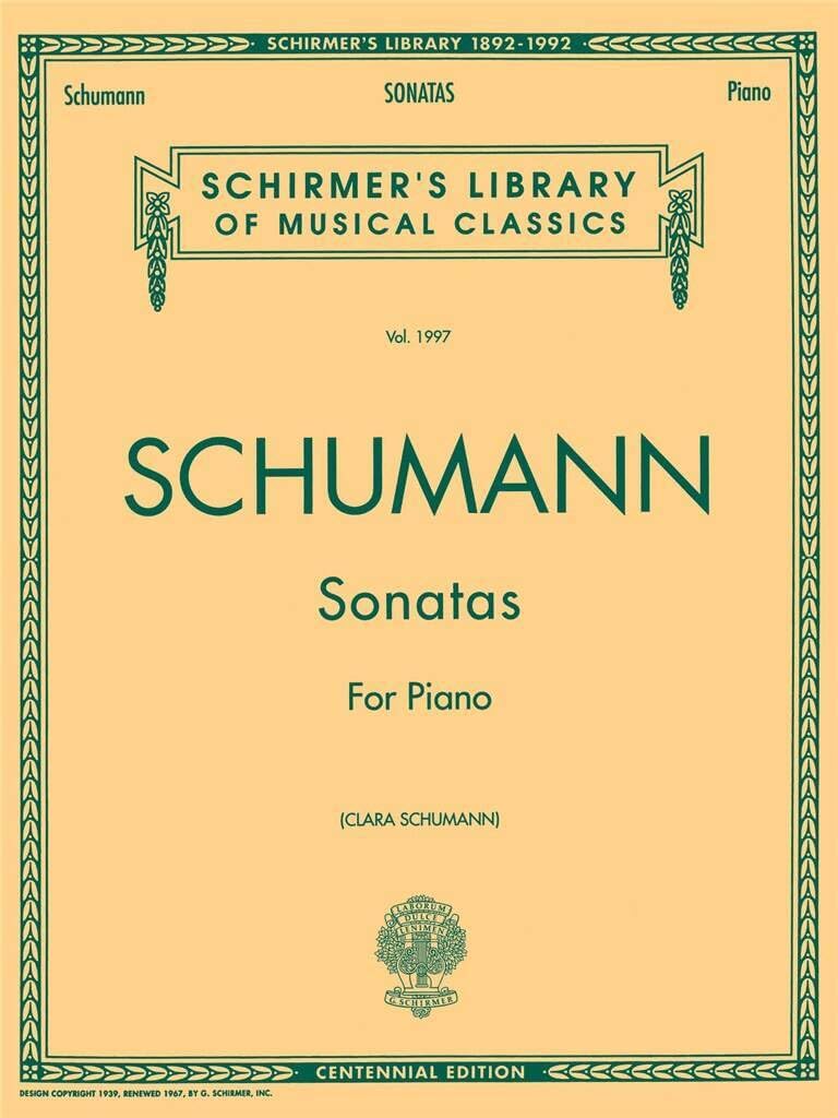 Robert schumann: sonatas for piano piano: Schirmer Library of Classics Volume 1997 Piano Solo (Schirmer's Library of Musical Classics)
