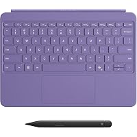Microsoft Tastiera Surface Pro 12'' con Slim Pen | Compatibile con Surface Pro 12'' | Viola