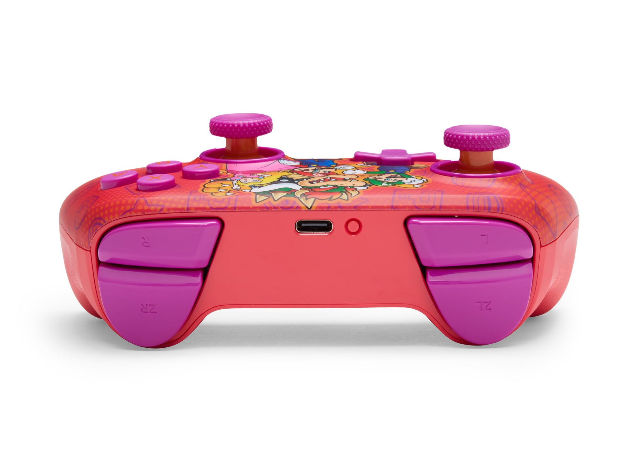 Bezprzewodowy kontroler PowerA Advantage do Nintendo Switch 2 – Mario i przyjaciele, oficjalna licencja, efekt Halla, mapowalne przyciski, kontroler Pro, przycisk C, sterowanie ruchem, ergonomiczny