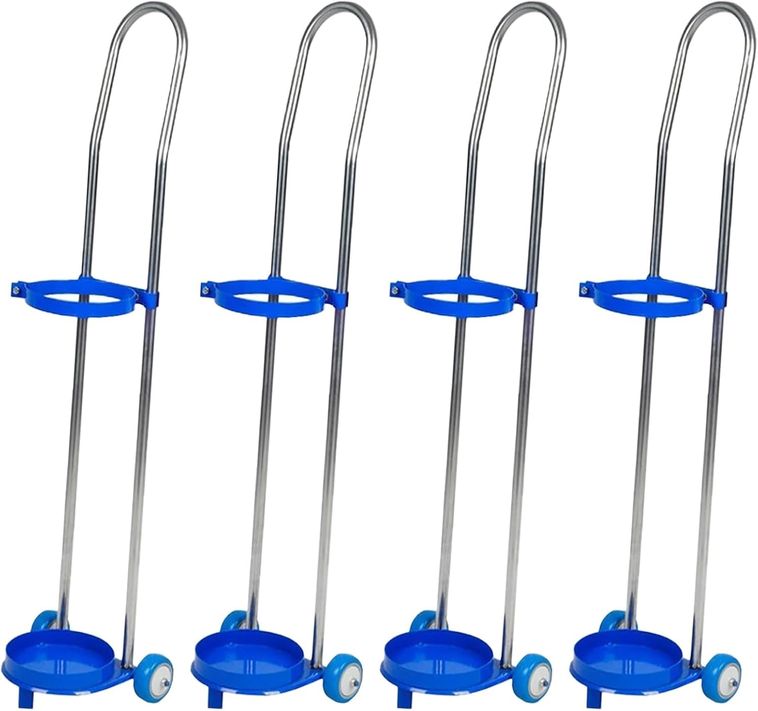 WXPGFEQ Oxygen Tank Cylinder Holder Bracket for Portable Carts, Secure Trolley Mount for Travel with Single Cylinder