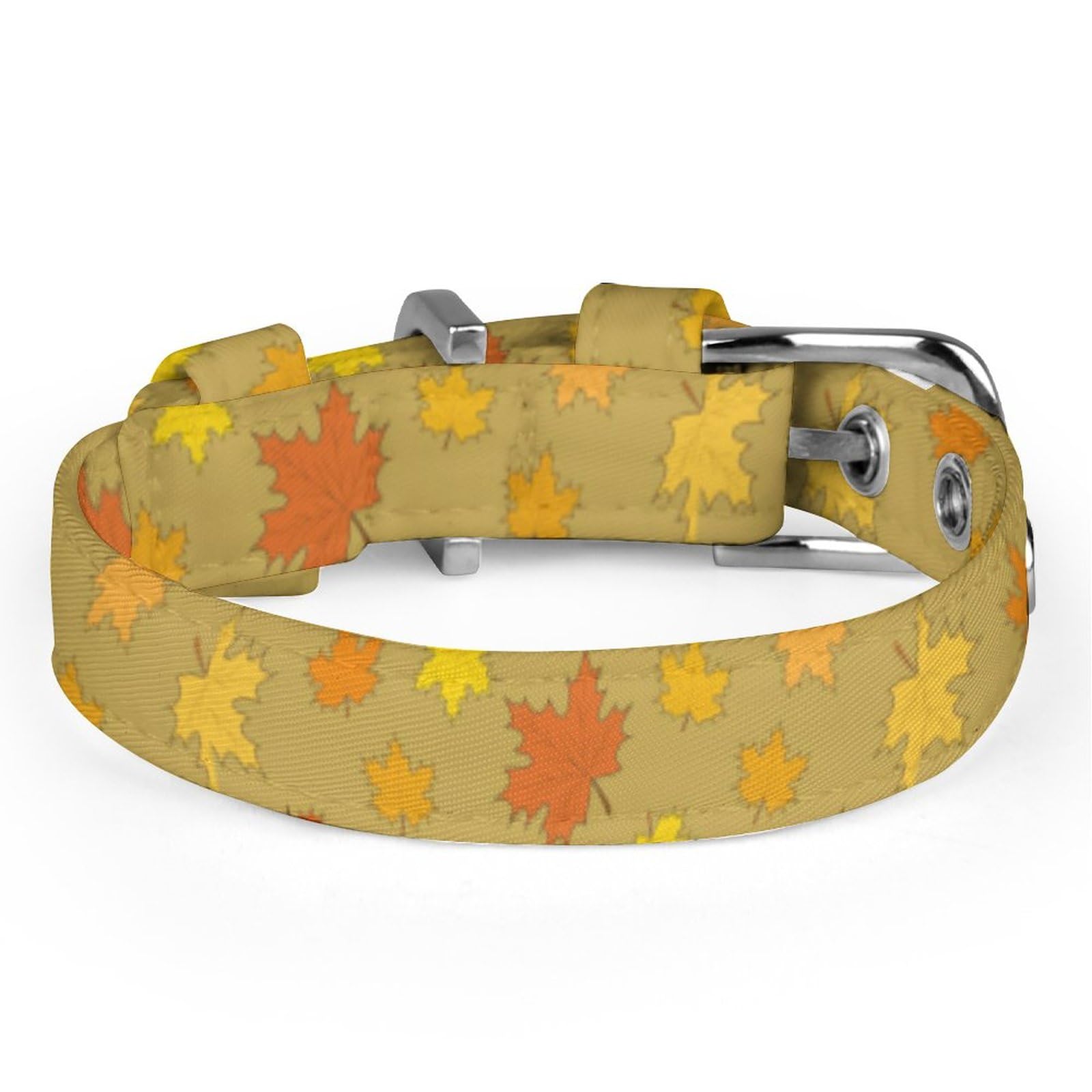 モンステラ&ハイビスカス(オレンジ)わんちゃん猫ちゃん用首輪 猫 首輪 ネコ 和風首輪 鈴付き 仕様 ペット用首輪 小型犬用首輪