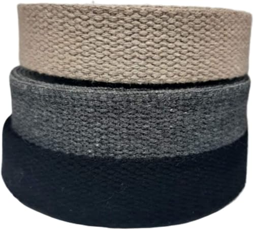 Correas de algodón pesado de 1 pulgada - Correas para artes y manualidades (natural, 25 yardas), MATADOR USEFUL GOODS