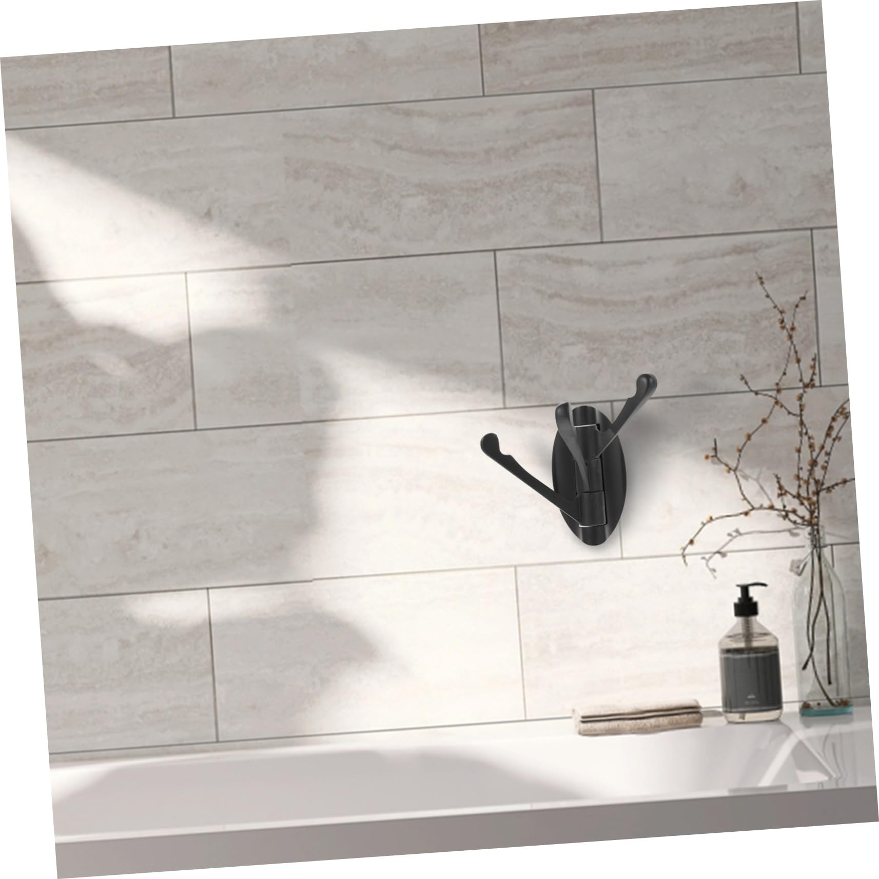 Tofficu 5 Pezzi Gancio da Muro con Bracci Rotanti per Asciugamani Pratico e Resistente per Cucina e Bagno Facile e Design Elegante