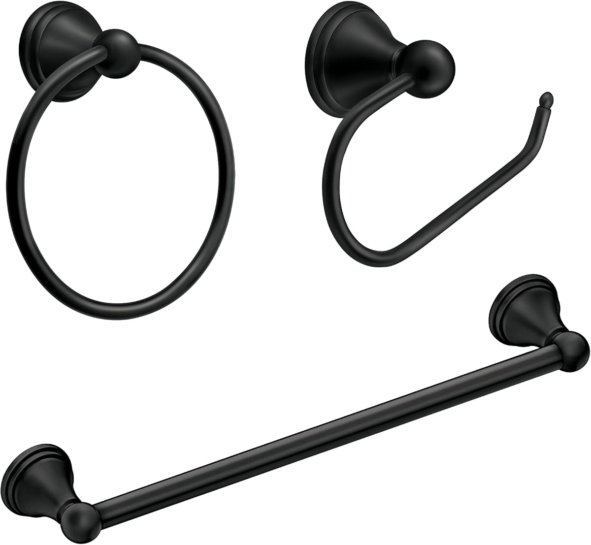 Moen DN8433BLPreston Paper Holder Towel Bar Towel Ring