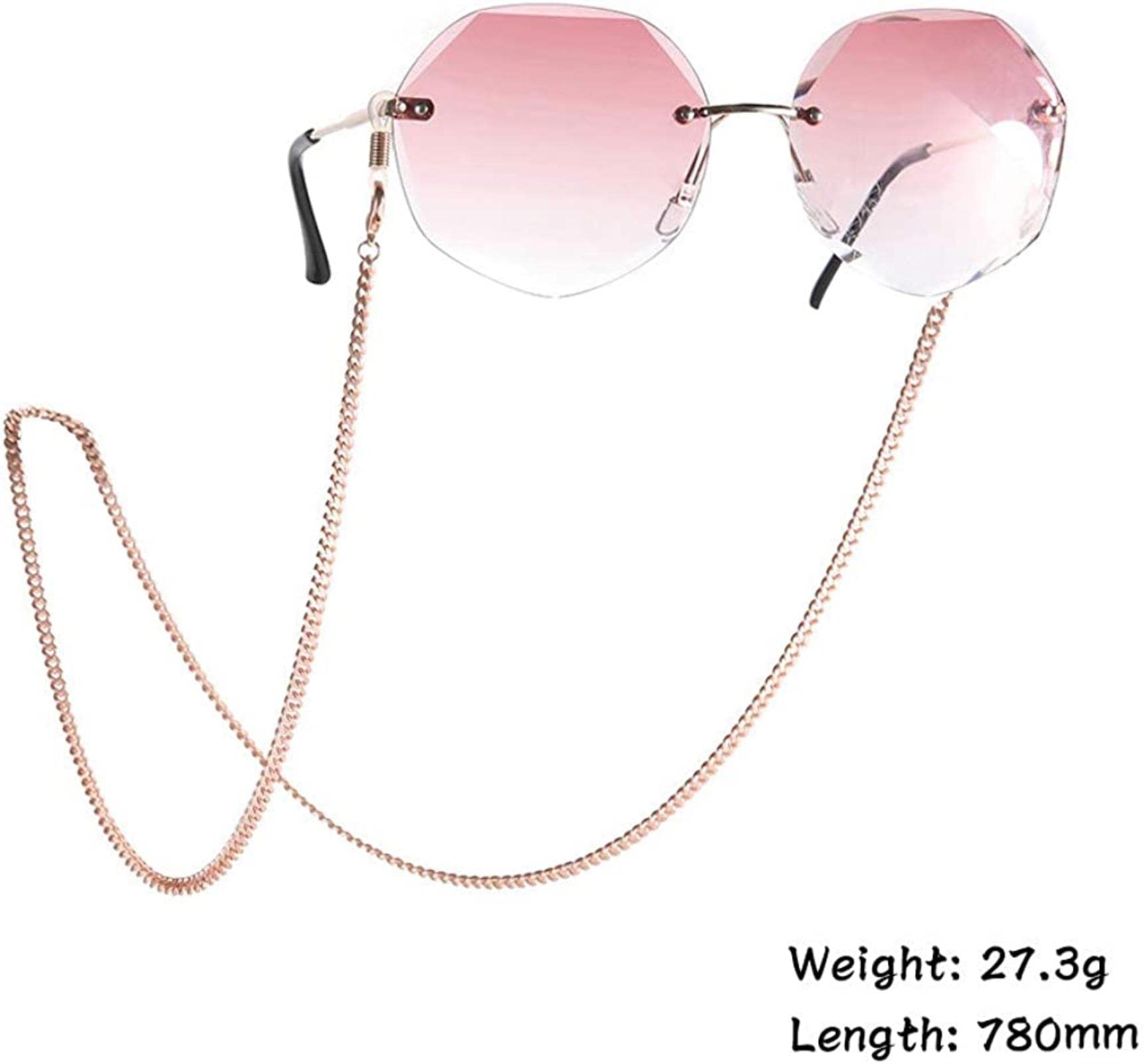 Cadena para Sujetar Gafas de Lectura, cordón para Gafas, Cadena para Gafas Alrededor del Cuello para Mujer