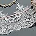 3 Yards Bling Paillette Lace Trims Sequins Embroidered Lace Trims for Bridal Accessories Supply 9inch (22cm) Wide White Color