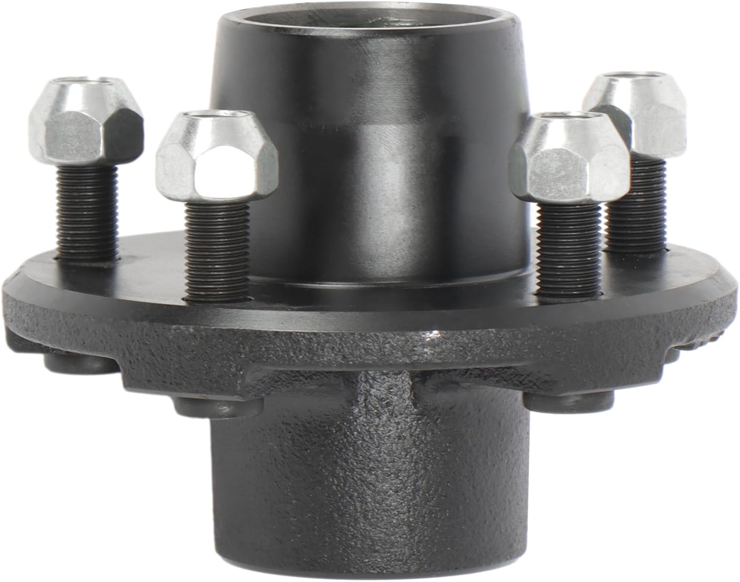 GXYWADY 2 Sets Pre-Assembled 5 on 4.5 Inch Trailer Hub Kit and 1 Inch Round BT8 Spindle with Trailer Bearing Kit (7 Pieces/Set)