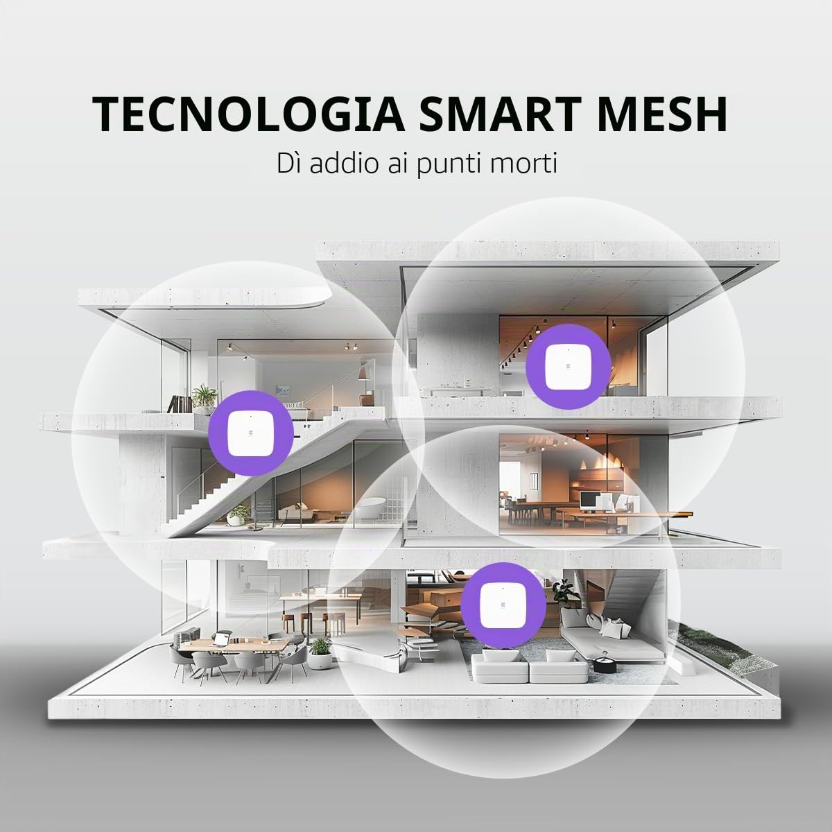 EnGenius Compatibile con Access Point Wi-Fi 6 Dual Band AX3000 | Opzioni di controllo Cloud & App e OnPrem | WPA3, MU-MIMO, Mesh e roaming senza interruzioni - EWS356-FIT