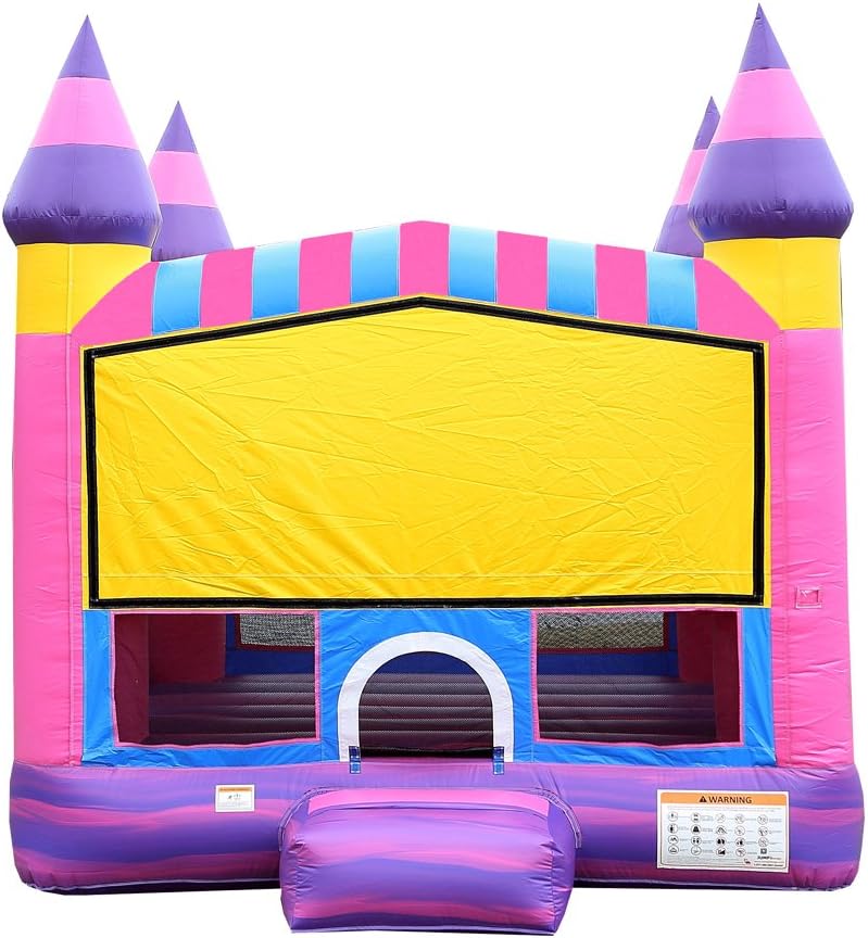 JumpOrange Commercial Grade Inflatable Cotton Candy Bounce House Backyard Party Moonwalk Size 13'x13'