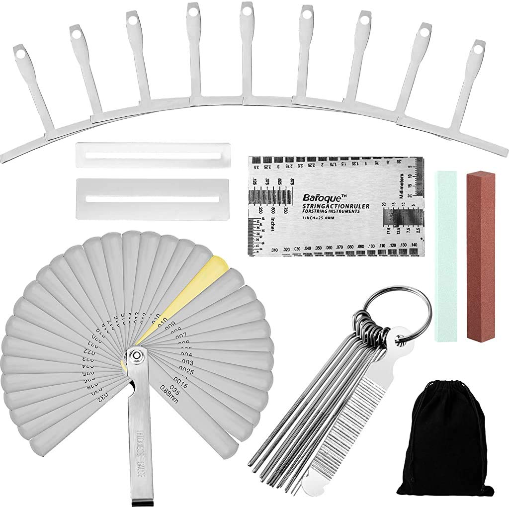 Buy 17 Pieces Guitar Luthier Tool Set, 13 Stainless Steel Needle File