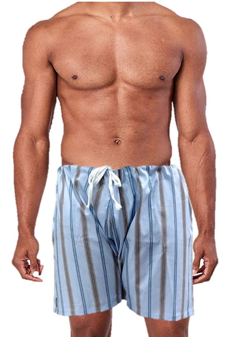 Men's Lattha Traditional Pure Cotton Underwear aka Patta wala Janghiya, Dhari wala/ Striped Undergarment, Khadi Latthe Ka Jangia, Nicker,Chaddi; Nade wala kachha with wide Miyani/Asan & Back Pocket & Drawstring/Nada