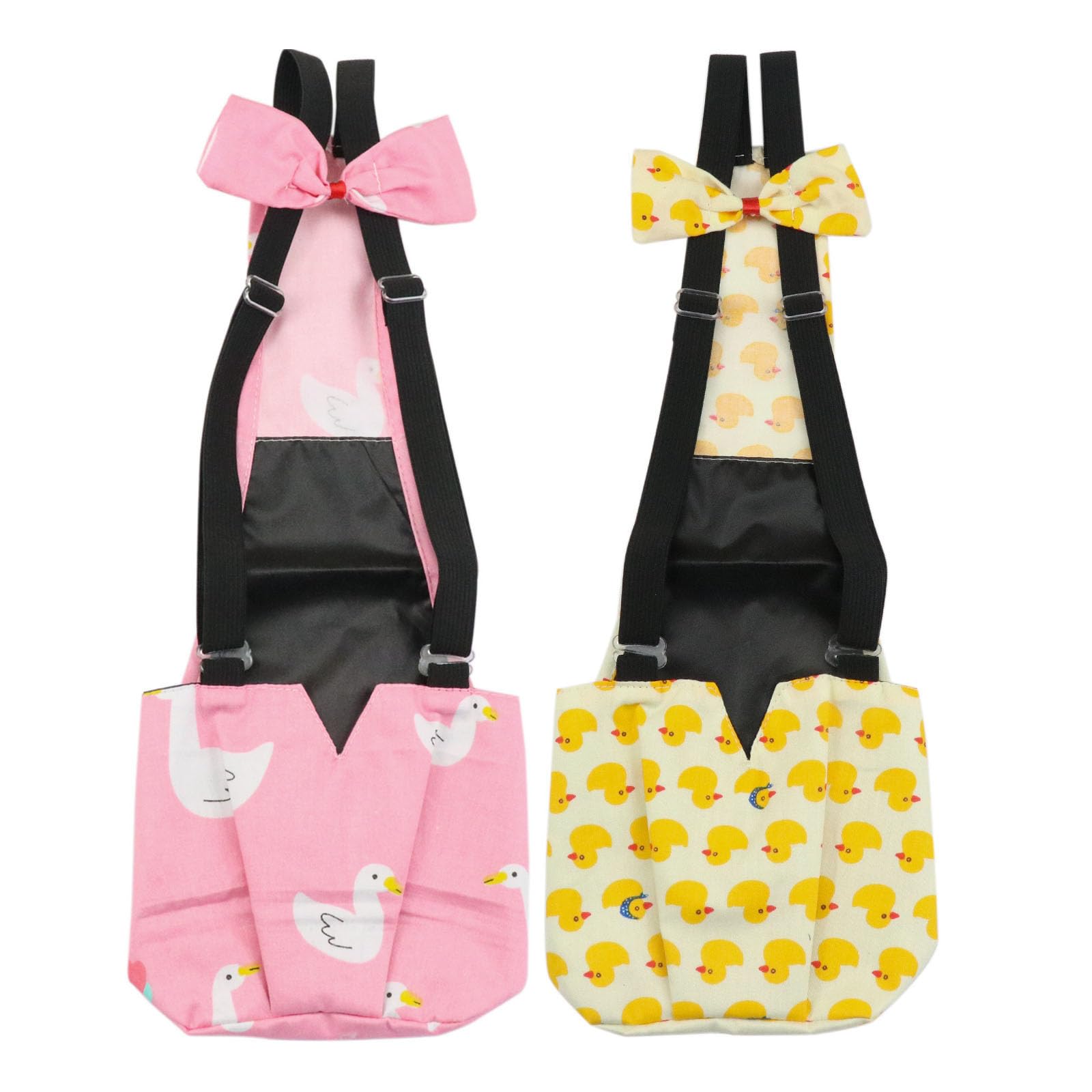 Photo 1 of BestParts 2pcs Adjustable Diaper Waterproof Reusable Diapers, Cloth Diaper Wearable Poultry for Farm Pet Goose, Pet Duck,Pet Chicken, Sliding Version (Yellow + Pink, S(0.55-1.68pounds), 2, Count)