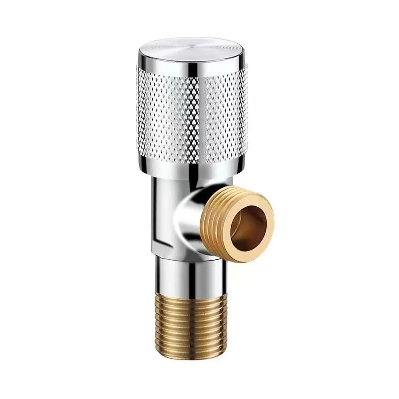 tap Angle Valve, Brass Angle Valve Hot and Cold Water Stop Bathroom Faucet Inlet Toilet Kitchen Heat Resistant(C)(C)