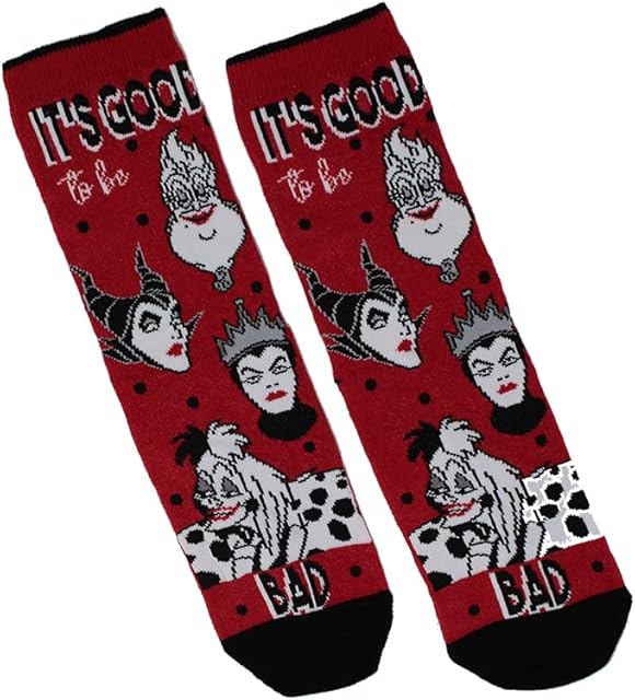 Disney Villains It's Good To Be Bad Women's Socks