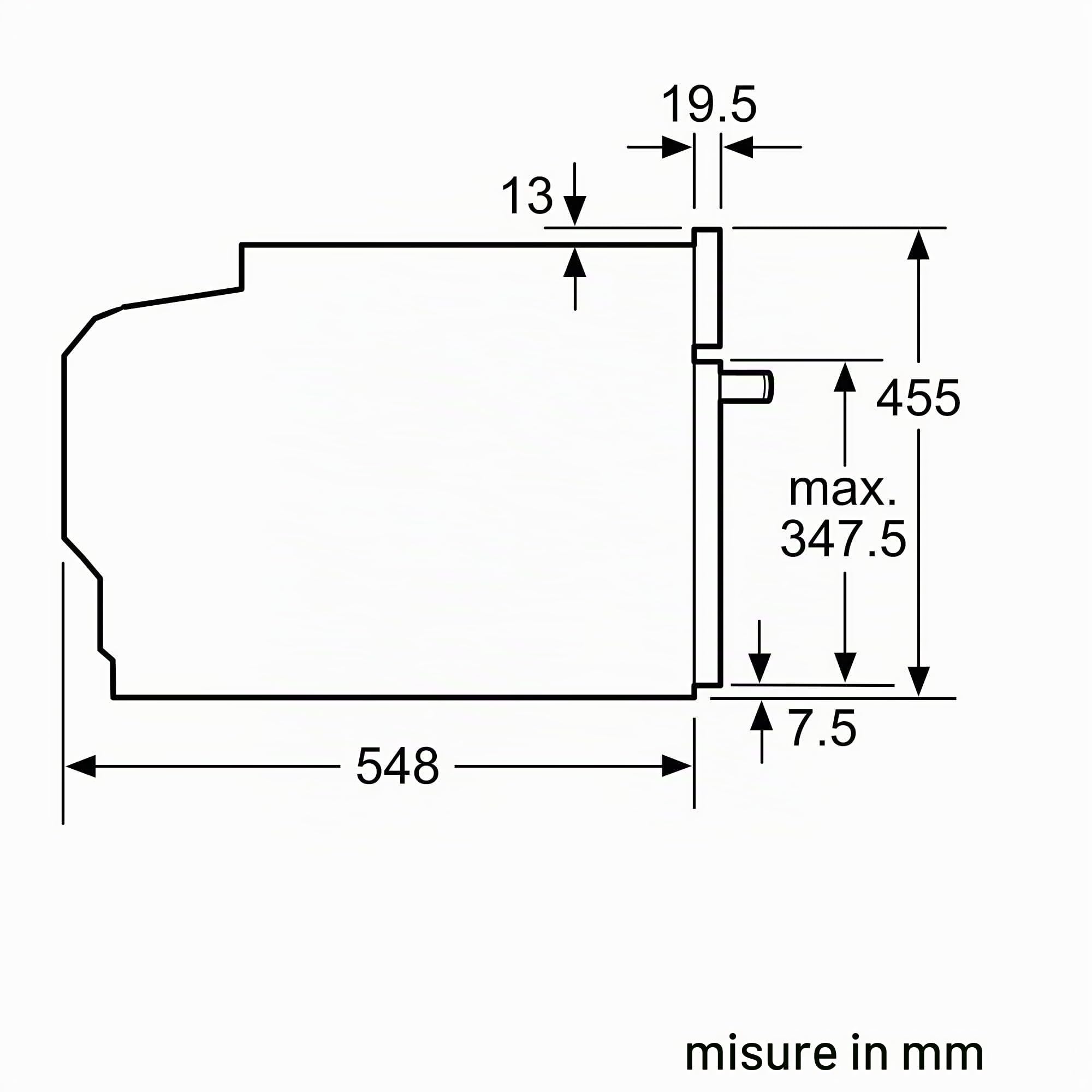 Bosch CMG778NB1 Serie 8, Forno compatto da incasso con funzione microonde 60 x 45 cm Nero