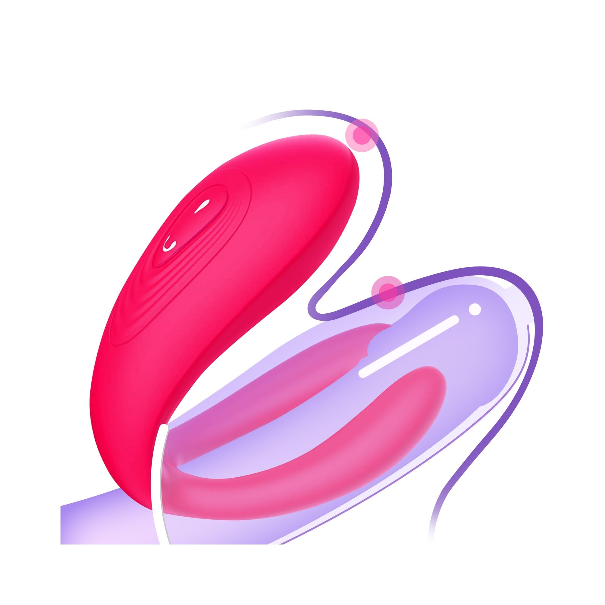 Wearable Remote Control Vibrator - BIG SHOCKED Adult Sex Toys for Women Couples Female Sex Toy G Spot Vibrators Clitoral Penis Vibrator with 10 Powerful Vibrating Double-Ended Dildos Vibrating Panties