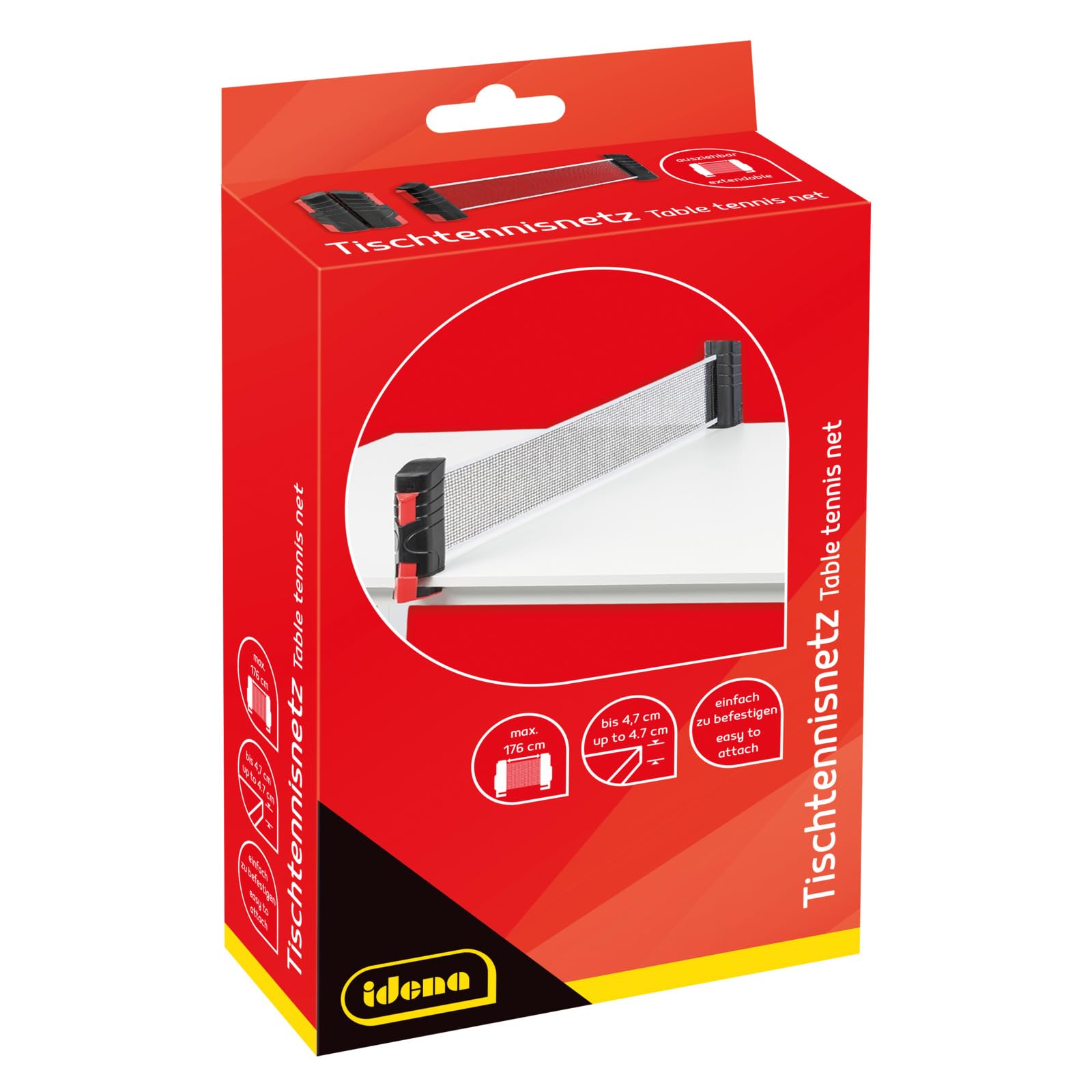 Idena Red de ping-pong extensible para mesa