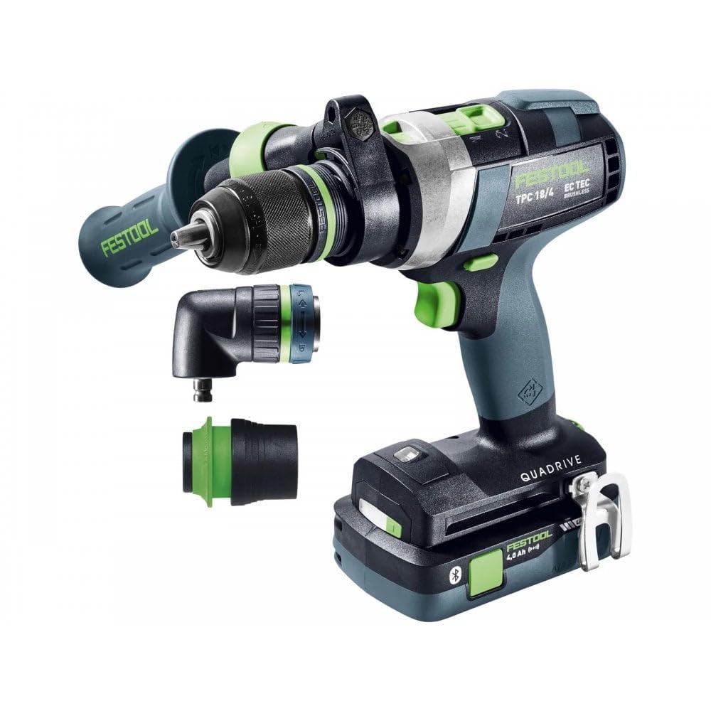 Festool Perceuse à percussion sans fil TPC 18/4 5,0/4,0 I-Set QUADRIVE
