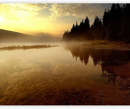 artgeist Mural de pared Paisaje Lago 135 x 106 pulgadas - Papel tapiz autoadhesivo extraíble grande extraíble de papel de aluminio para decoración