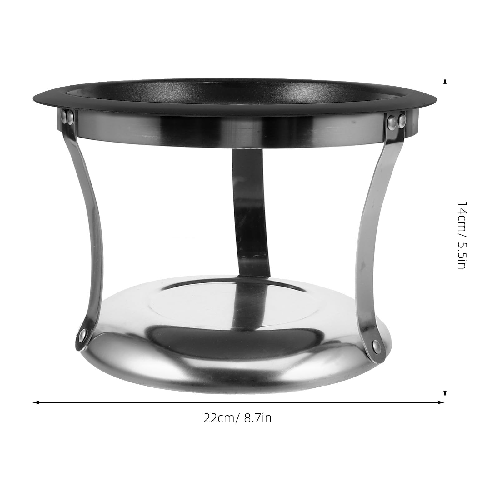 Healeved Edelstahl Buffet Warmhalteplatte mit Rutschfestem Boden und Deckel Buffet Chafing Dish für Grillpartys Camping Serviertablett Zubehör