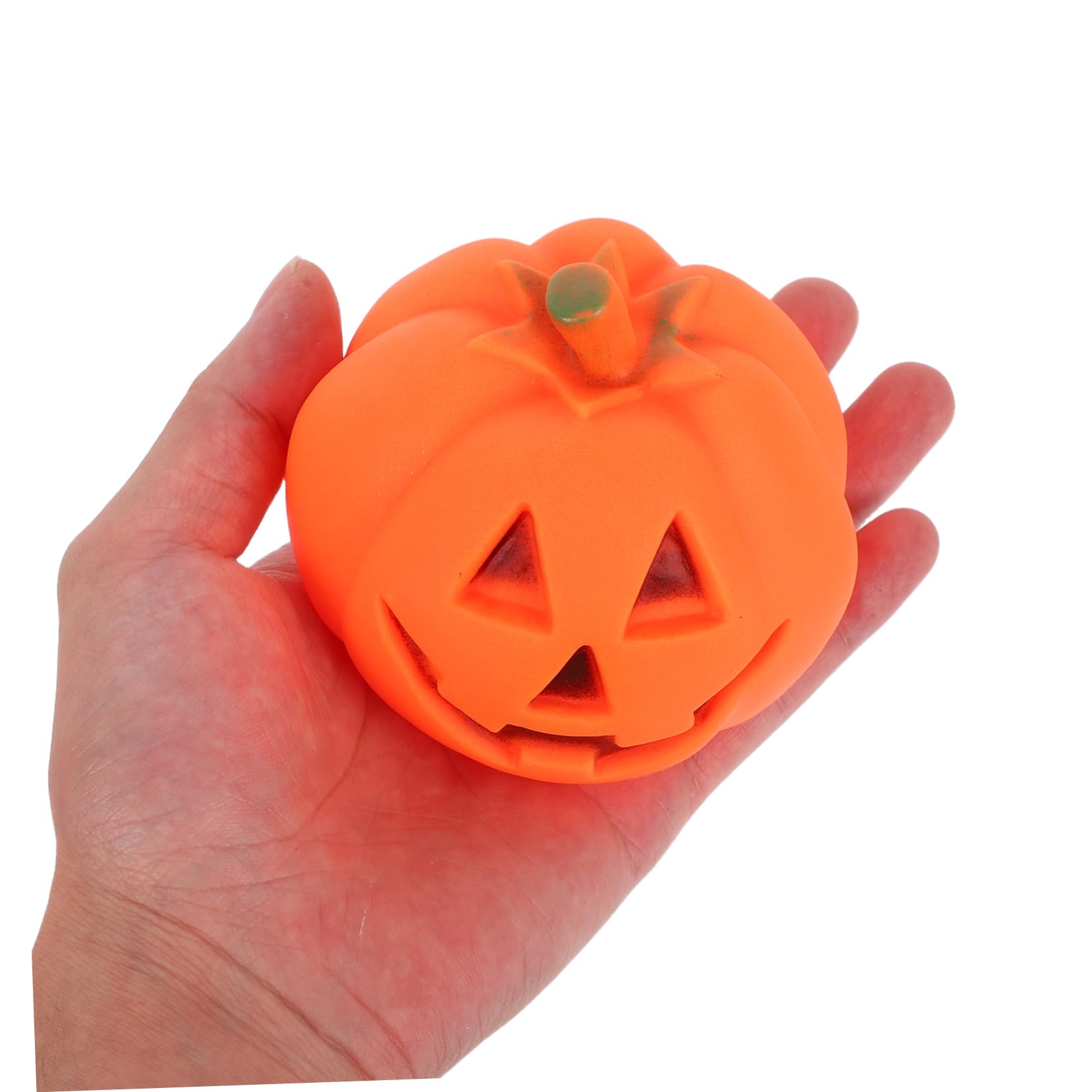 ibasenice 12 Stck. Teiliges Halloween Quietschspielzeug für Hunde und Katzen Bissfestes Langlebiges Kauspielzeug in Kürbisform Fördert Spielerisches Beißen und Zahnpflege für Welpen und