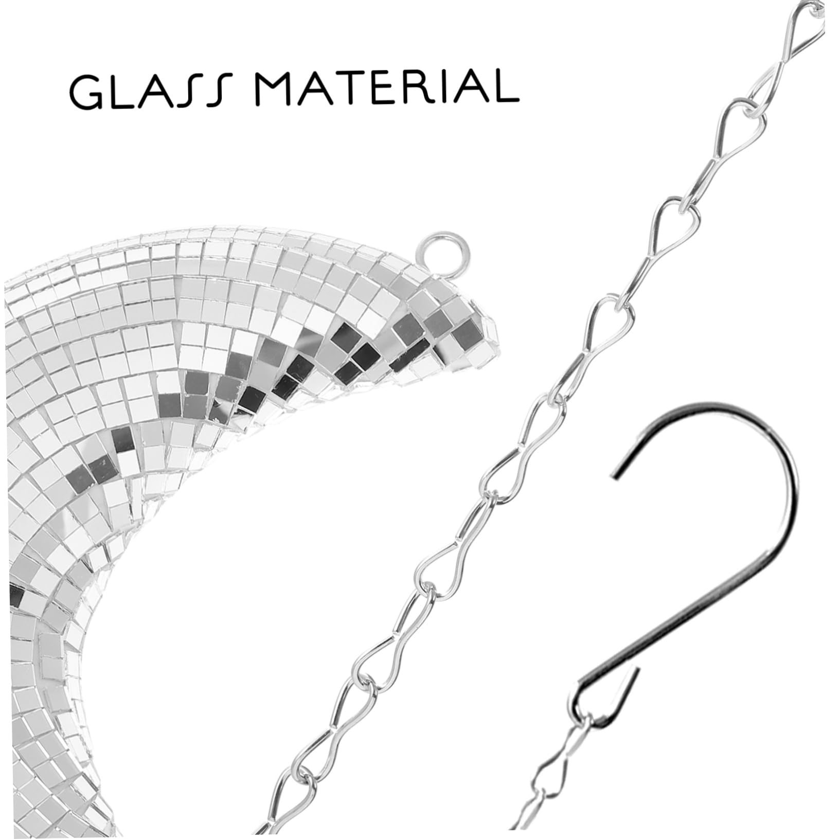 Toddmomy Moon Disco Ball Wall Hanging Decor Elegant Pendant for Indoor Outdoor Spaces Versatile Moon Shaped Design for Weddings Parties and Home Decoration